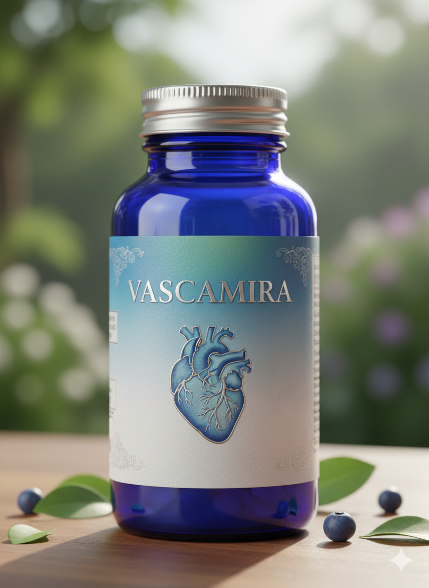 Vascamira food supplement packaging